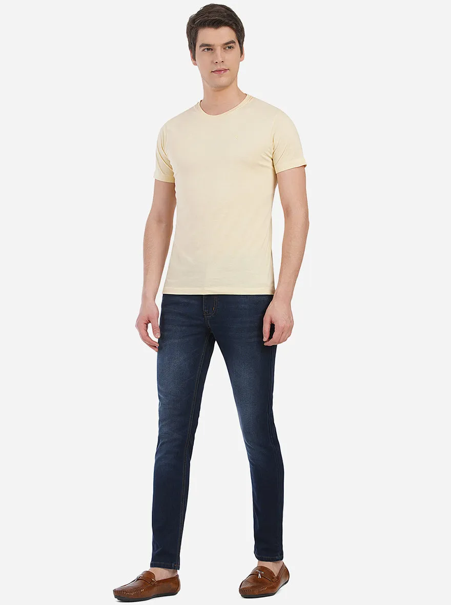 Ink Blue Washed Slim Fit Jeans | JadeBlue