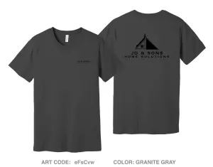 JD & Sons Home Solutions Comfort Unisex Cotton SS Tee - eFsCvw