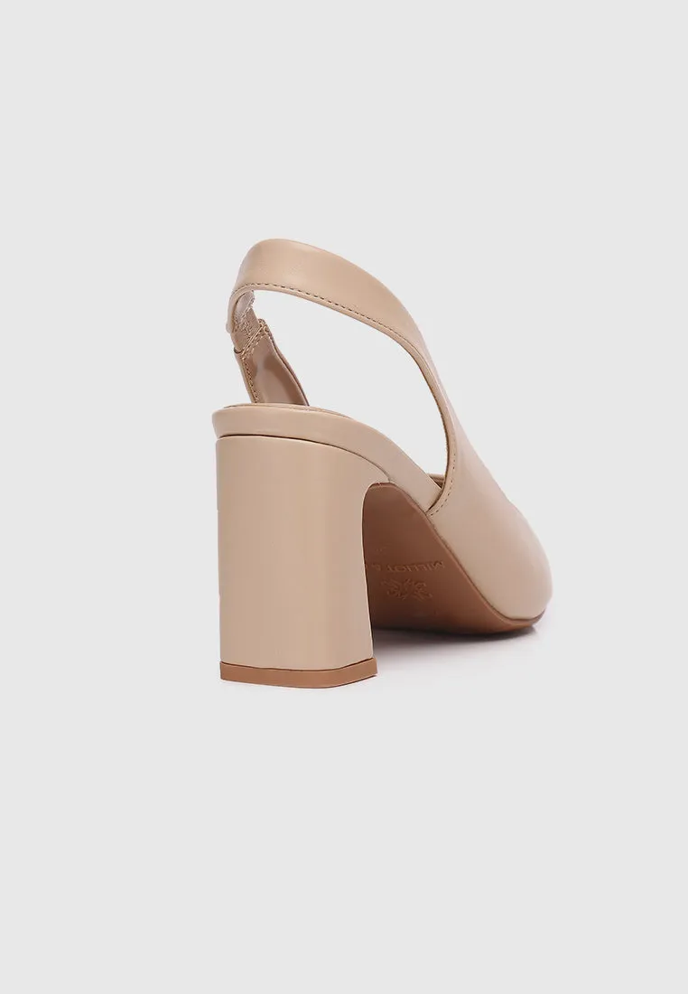 Jirina Slingback Heels  (Burlywood)
