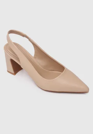 Jirina Slingback Heels  (Burlywood)