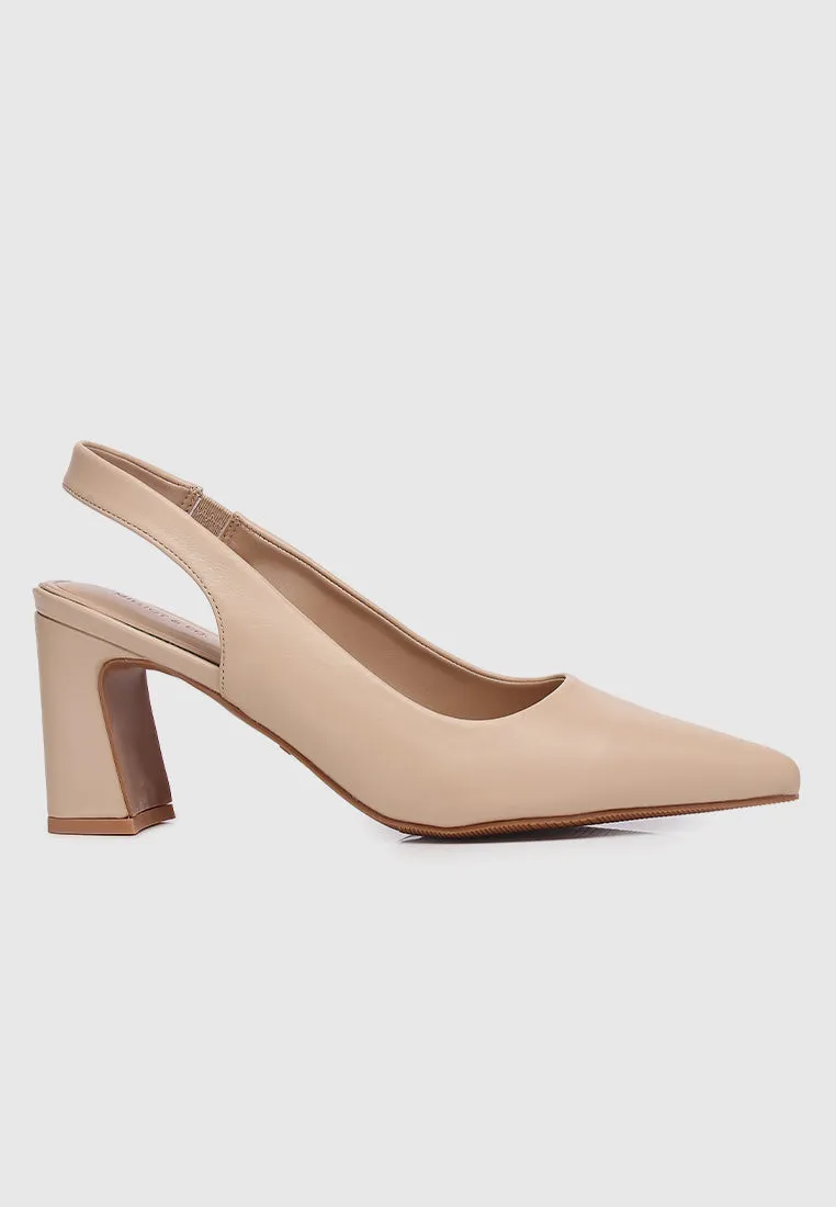 Jirina Slingback Heels  (Burlywood)