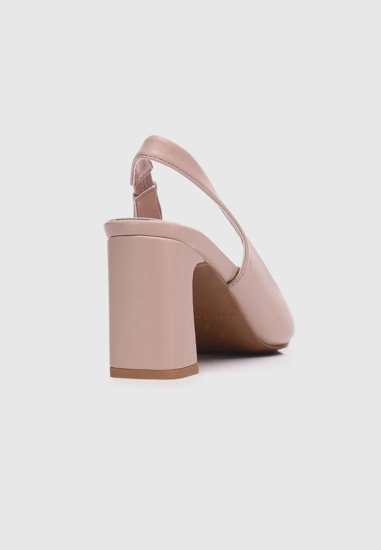 Jirina Slingback Heels (Nude)
