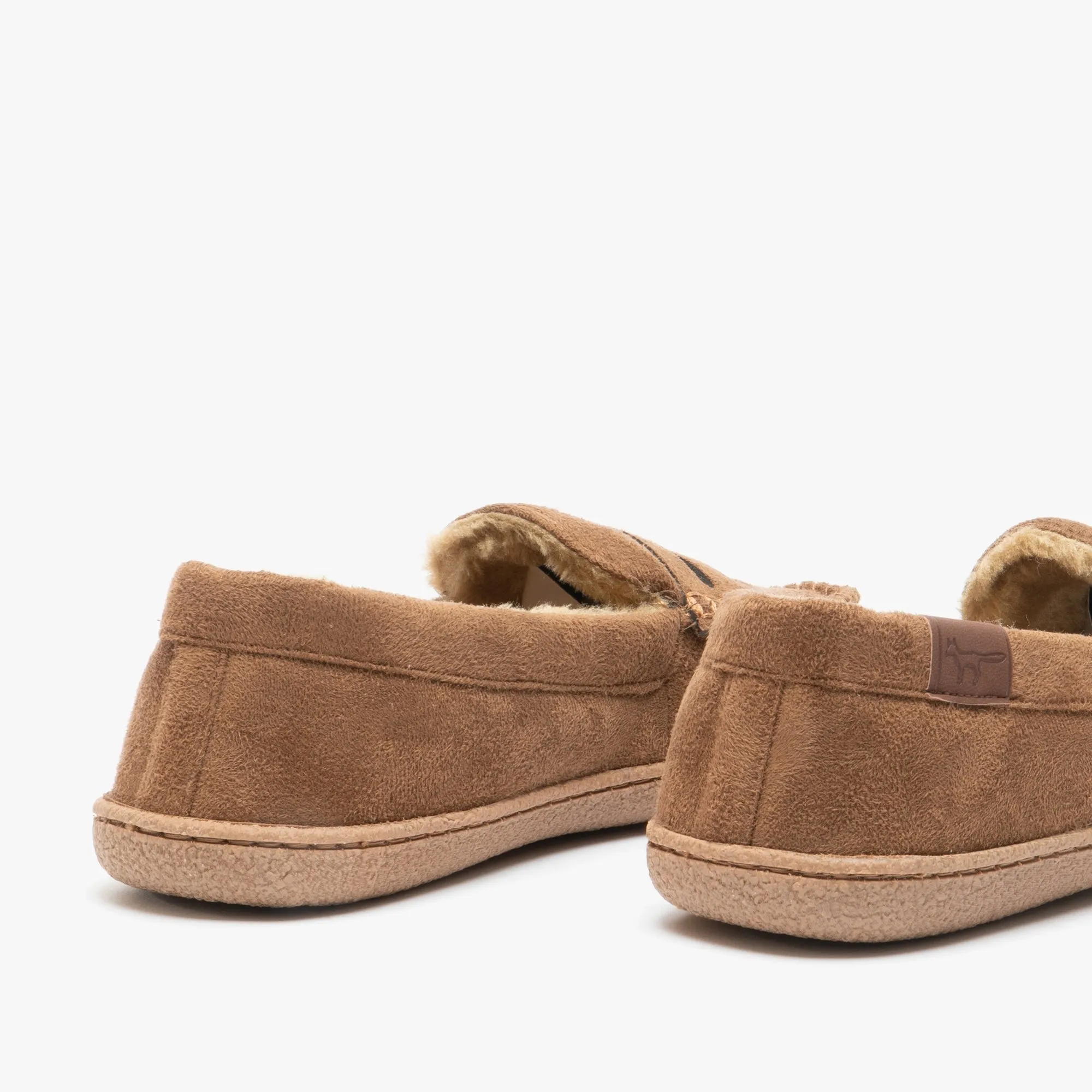 Jo & Joe NEW HAMPSHIRE Mens Moccasin Slippers Cognac