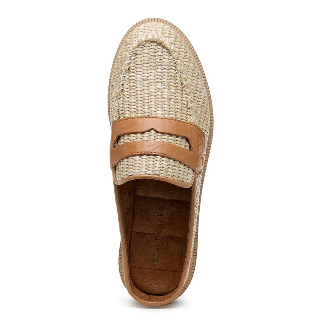 Kelsi Dagger Lock Raffia Mules