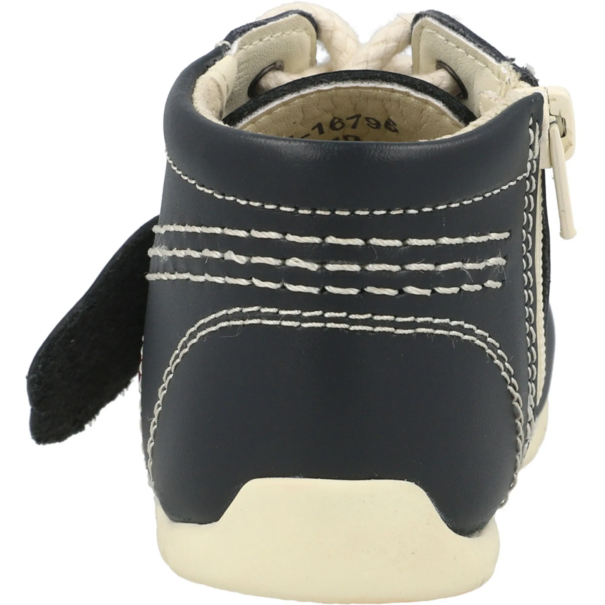 Kickers Kick Hi Navy Pink Leopard Boots for Kids