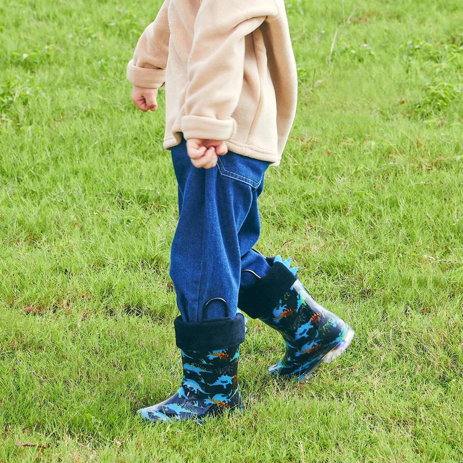 Kids Removable Warm Rain Boots