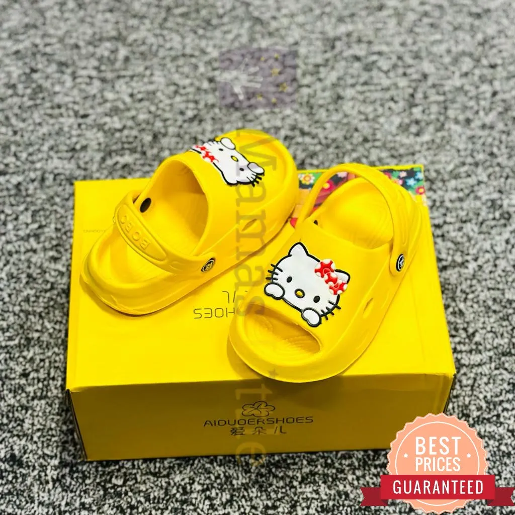 Kitty Yellow Washable Soft Clogs Sandal 2461 C
