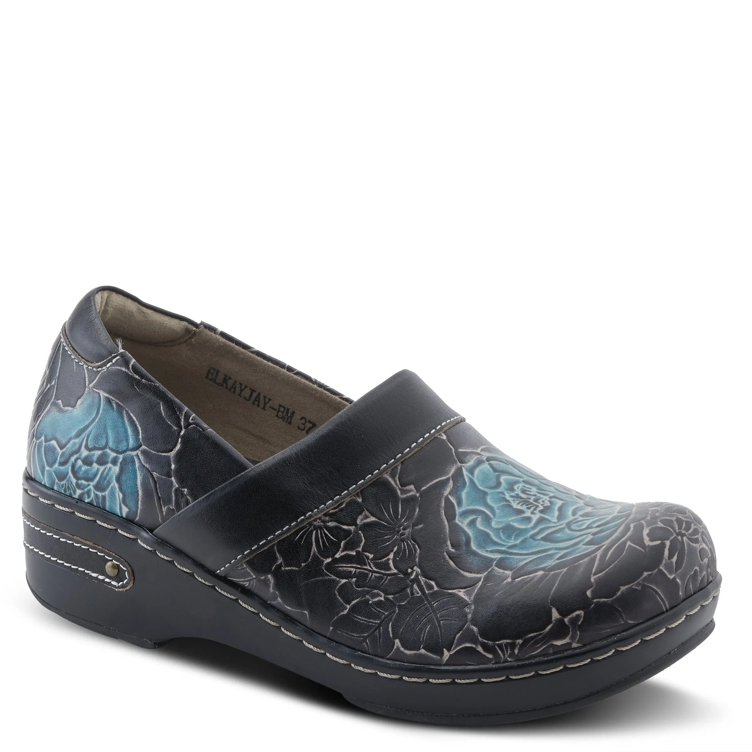 L'Artiste Elkayjay Women's Leather Slip On Clogs