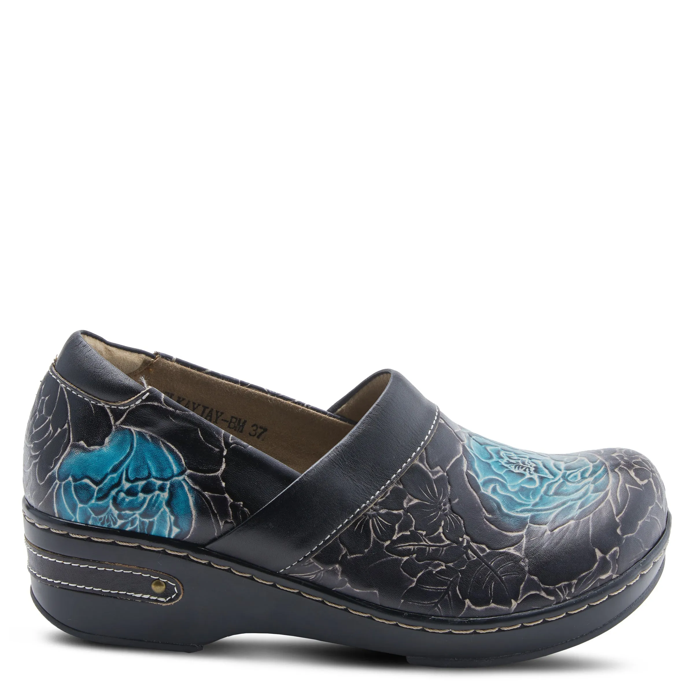 L'Artiste Elkayjay Women's Leather Slip On Clogs