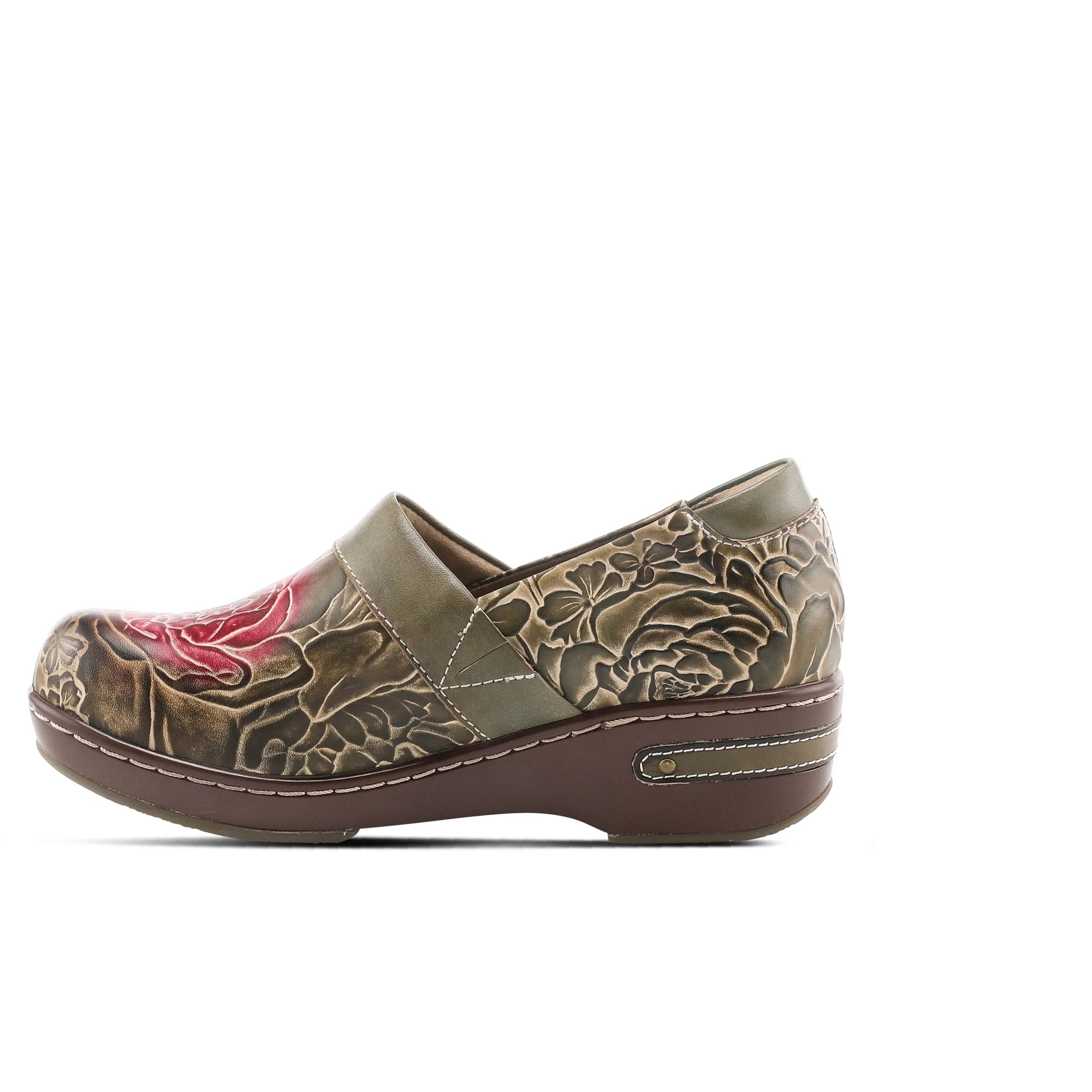 L'Artiste Elkayjay Women's Leather Slip On Clogs