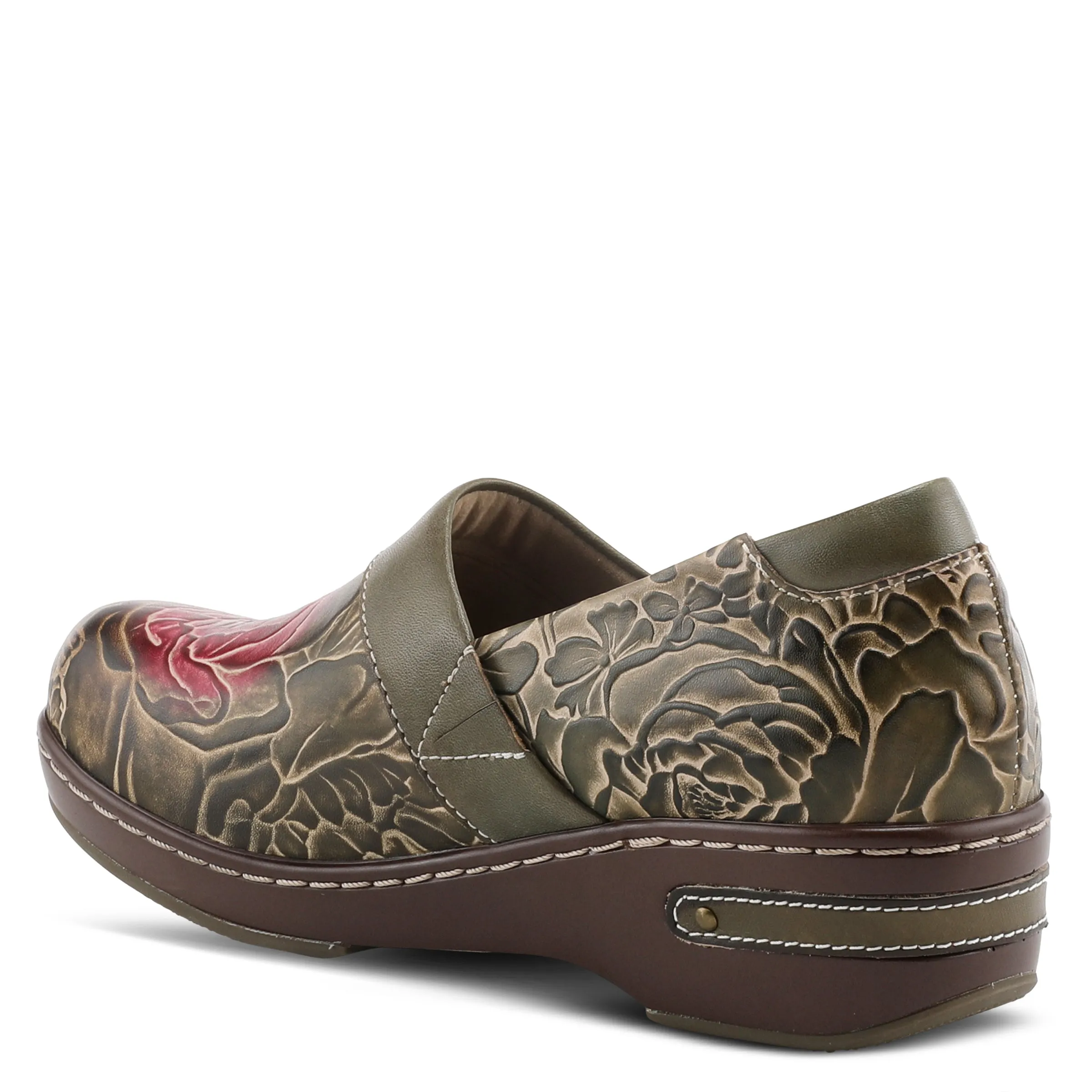 L'Artiste Elkayjay Women's Leather Slip On Clogs