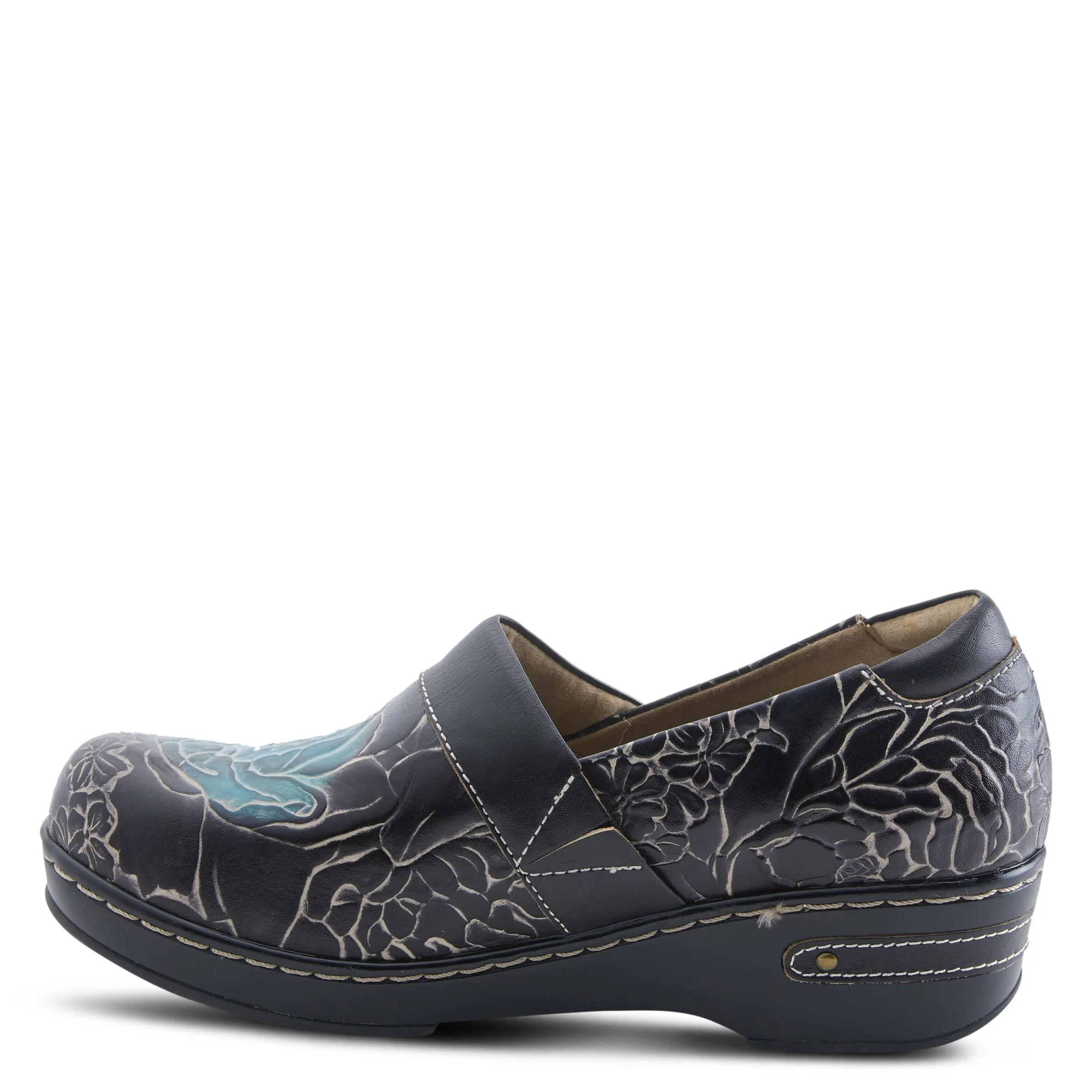L'Artiste Elkayjay Women's Leather Slip On Clogs