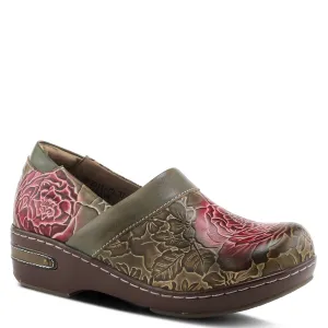 L'Artiste Elkayjay Women's Leather Slip On Clogs