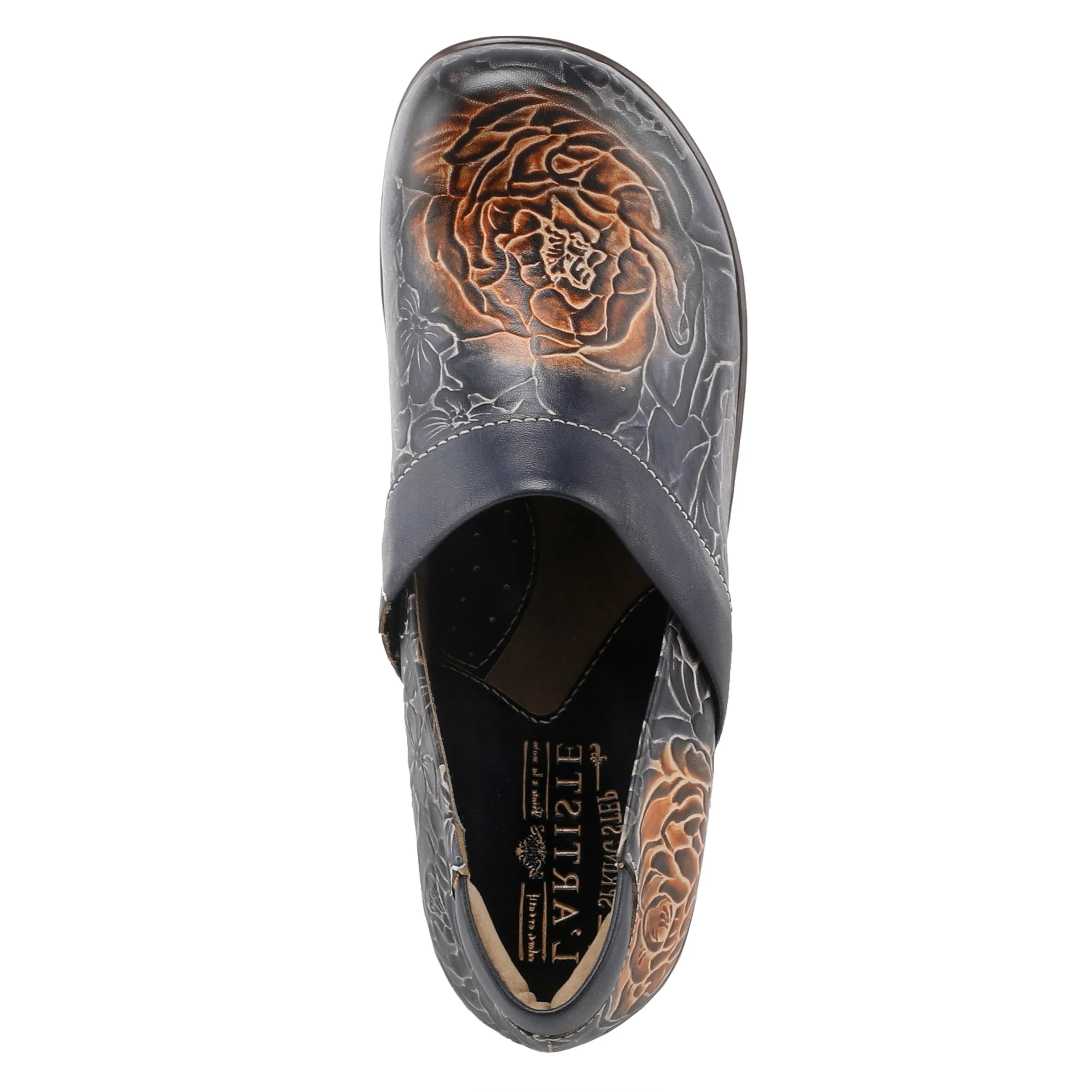L'Artiste Elkayjay Women's Leather Slip On Clogs