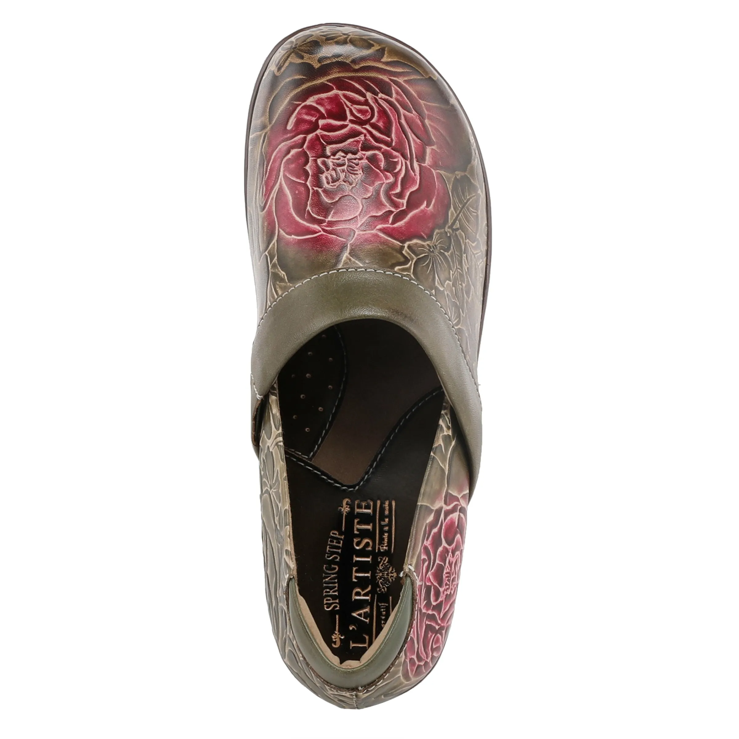 L'Artiste Elkayjay Women's Leather Slip On Clogs