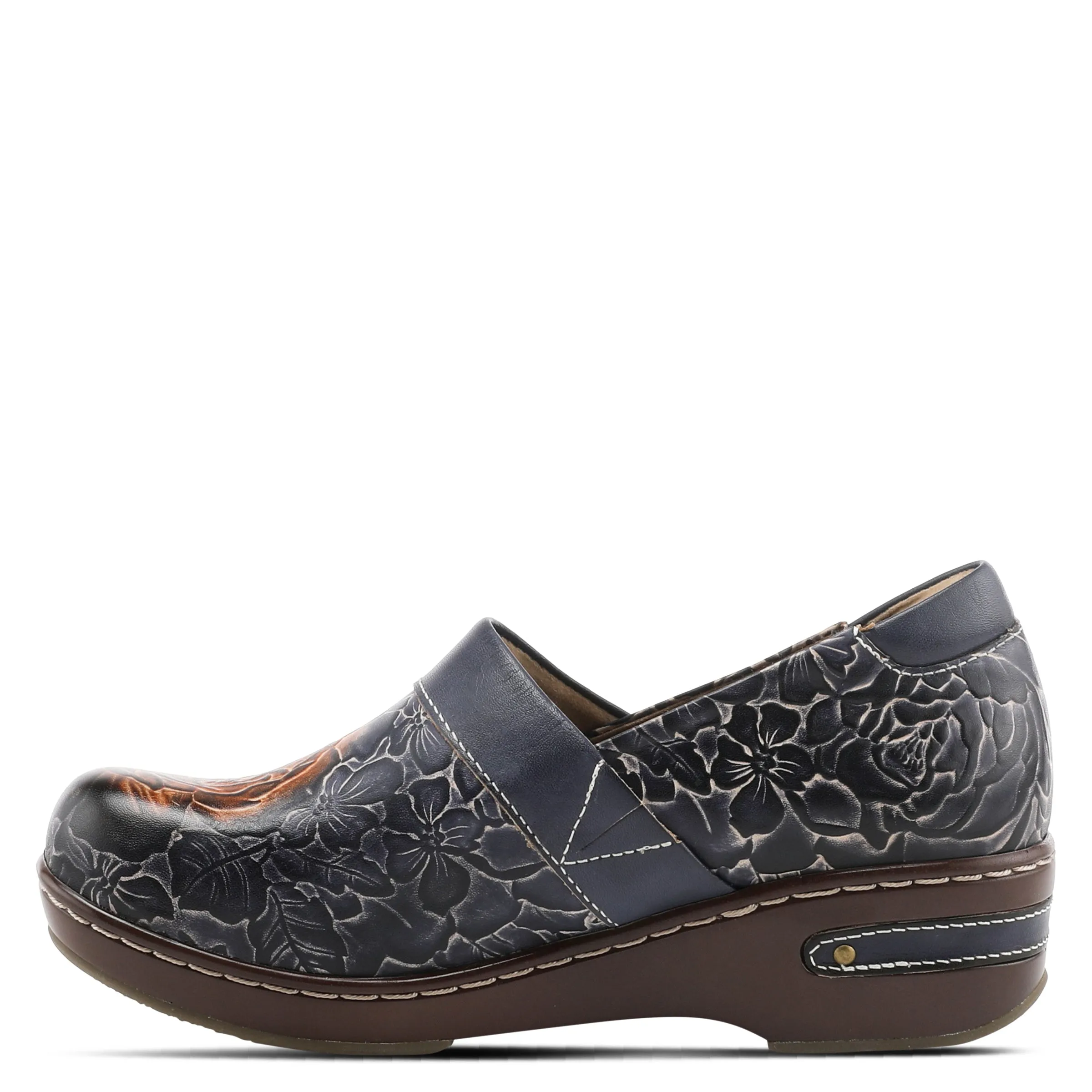 L'Artiste Elkayjay Women's Leather Slip On Clogs