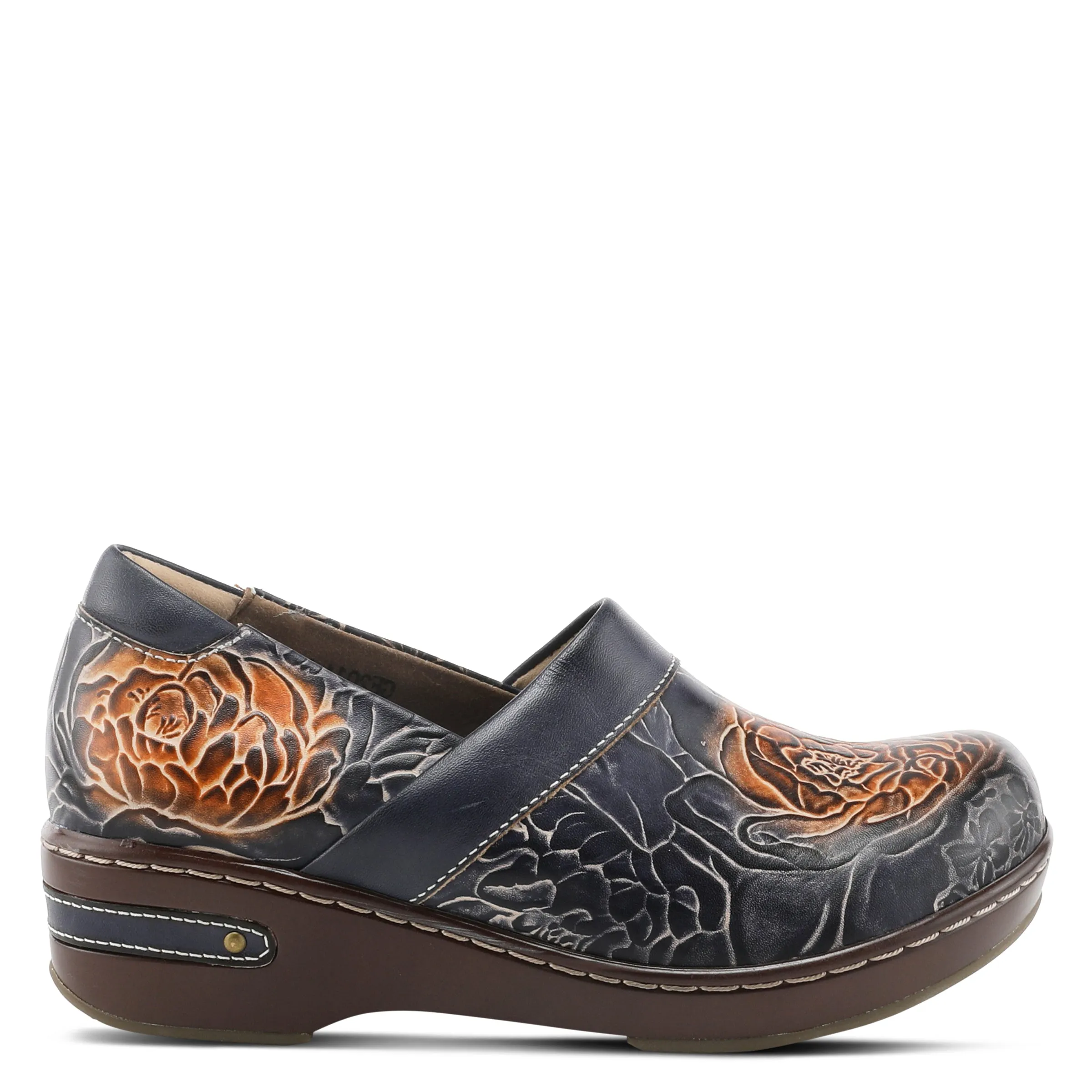 L'Artiste Elkayjay Women's Leather Slip On Clogs