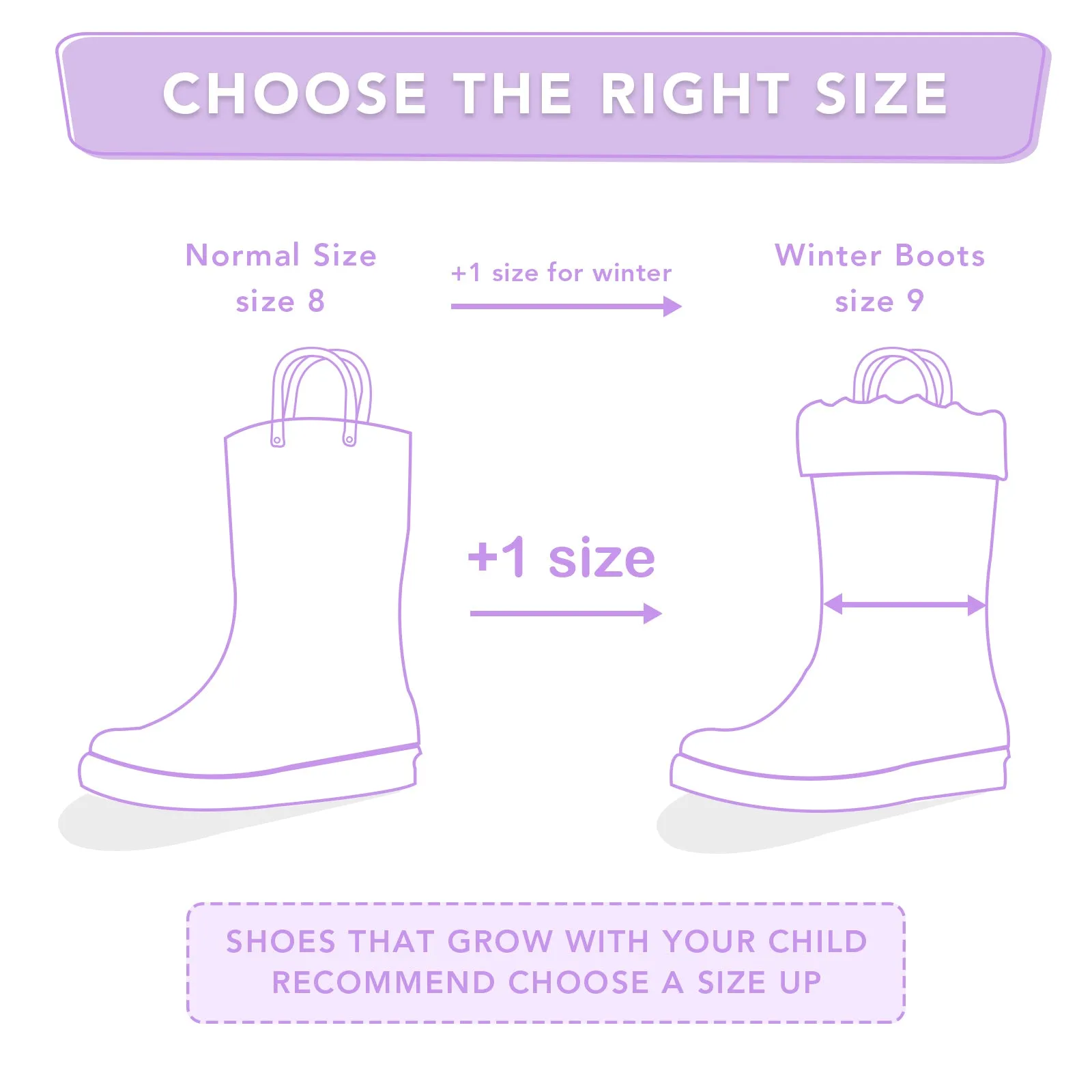Light Up Warm Kids Rain Boots