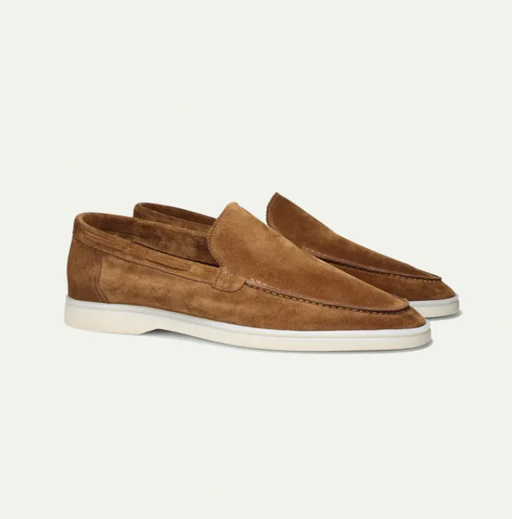 Lorenzo - Classic men's suede loafers