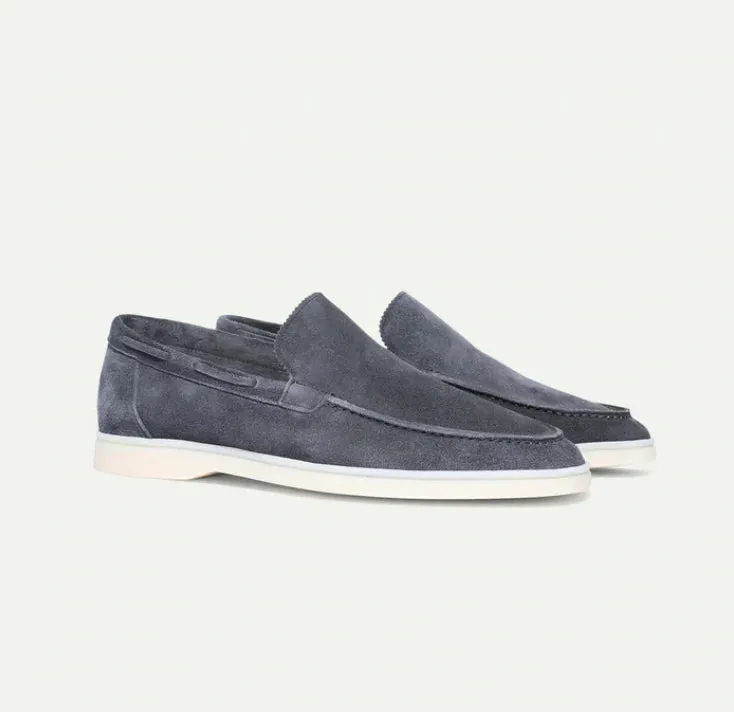 Lorenzo - Classic men's suede loafers
