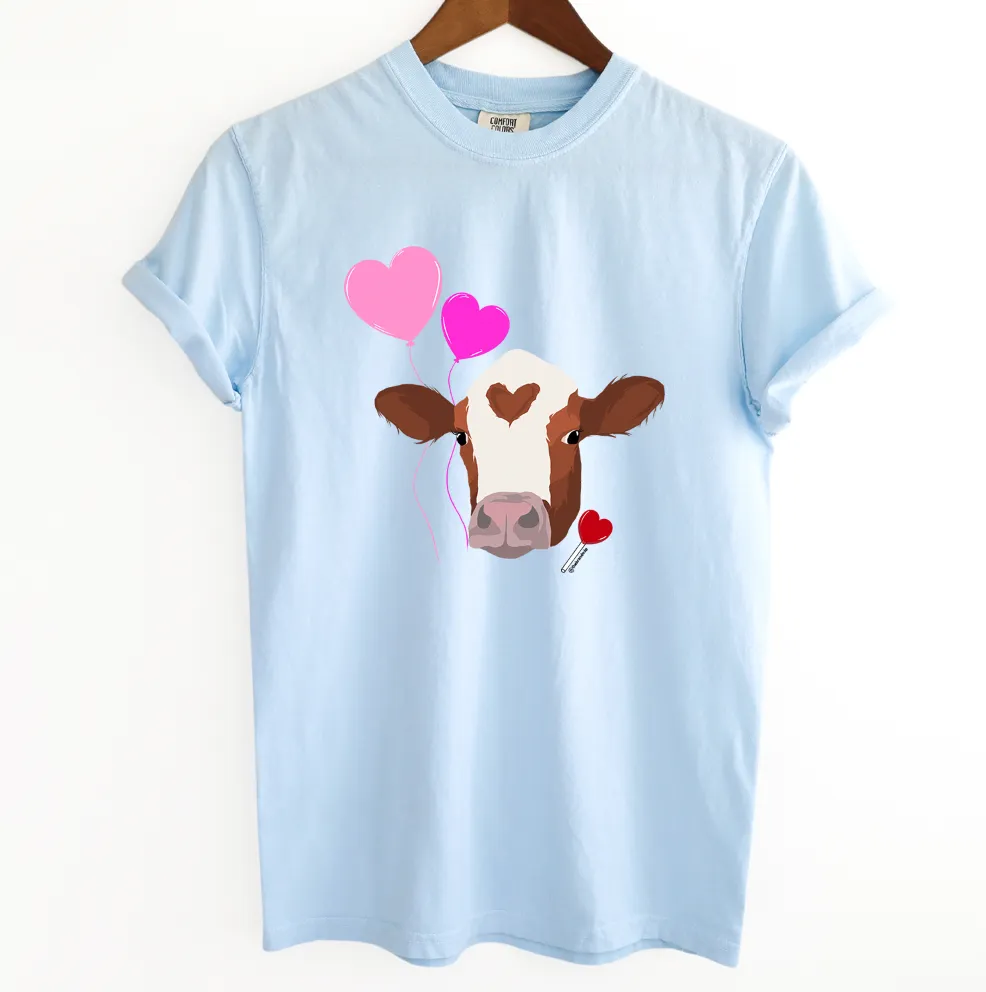 Love Struck Steer ComfortWash/ComfortColor T-Shirt (S-4XL) - Multiple Colors!