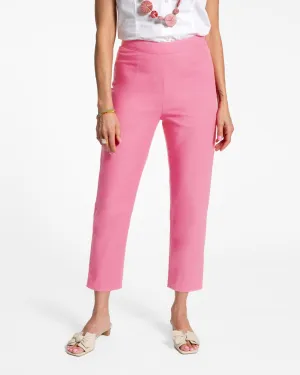 Lucy Cigarette Pant - Cotton Stretch Pink