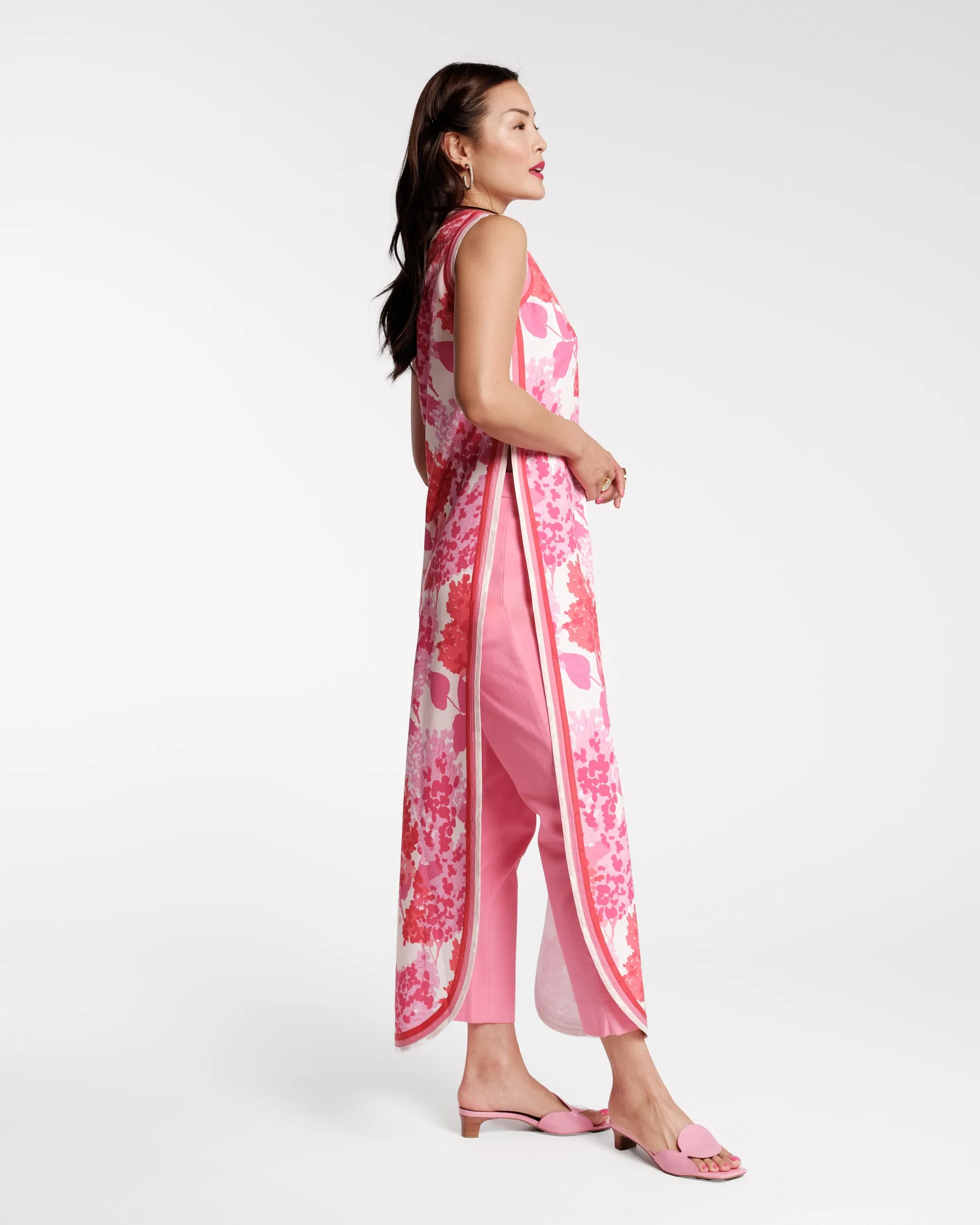 Lucy Cigarette Pant - Cotton Stretch Pink