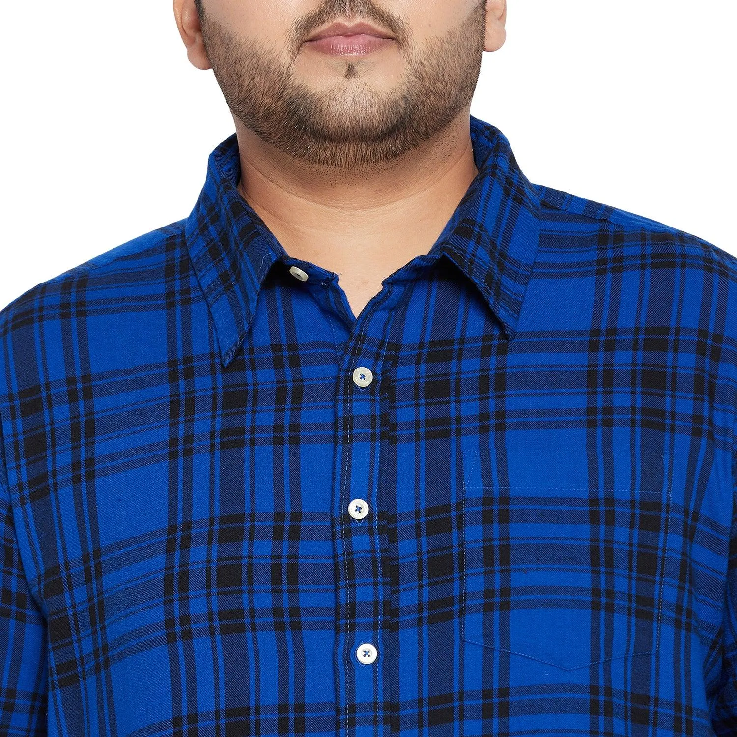 Men Plus Size Catania Check Shirt
