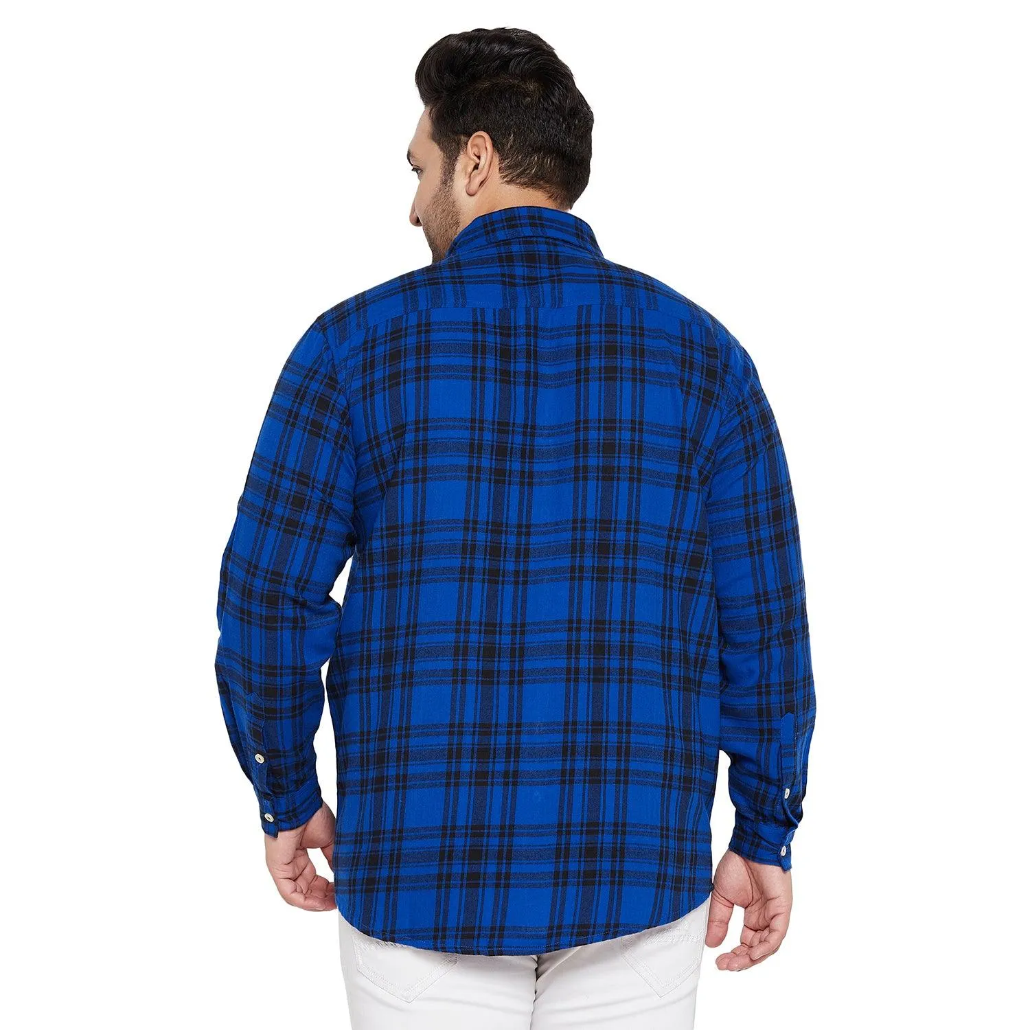 Men Plus Size Catania Check Shirt