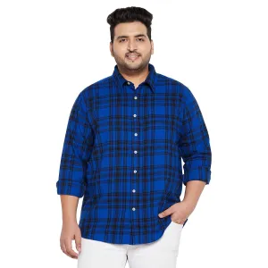 Men Plus Size Catania Check Shirt