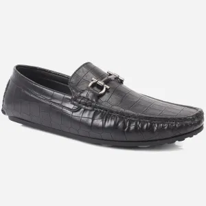 Mens "RIAX" Slip-on Trim Adorned Moccasins Shoes