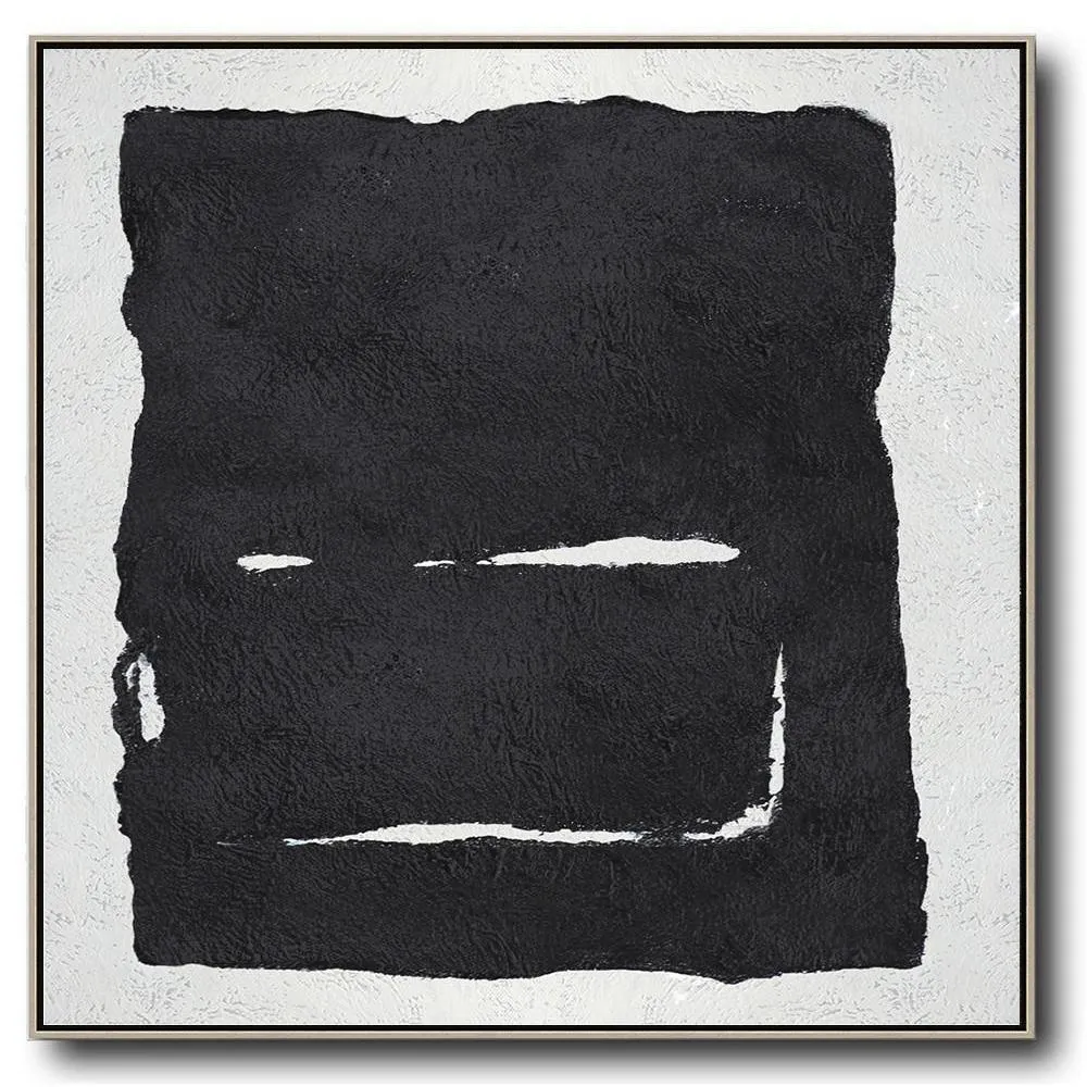 Minimal Black and White Painting MN126A