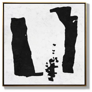 Minimal Black and White Painting MN131A