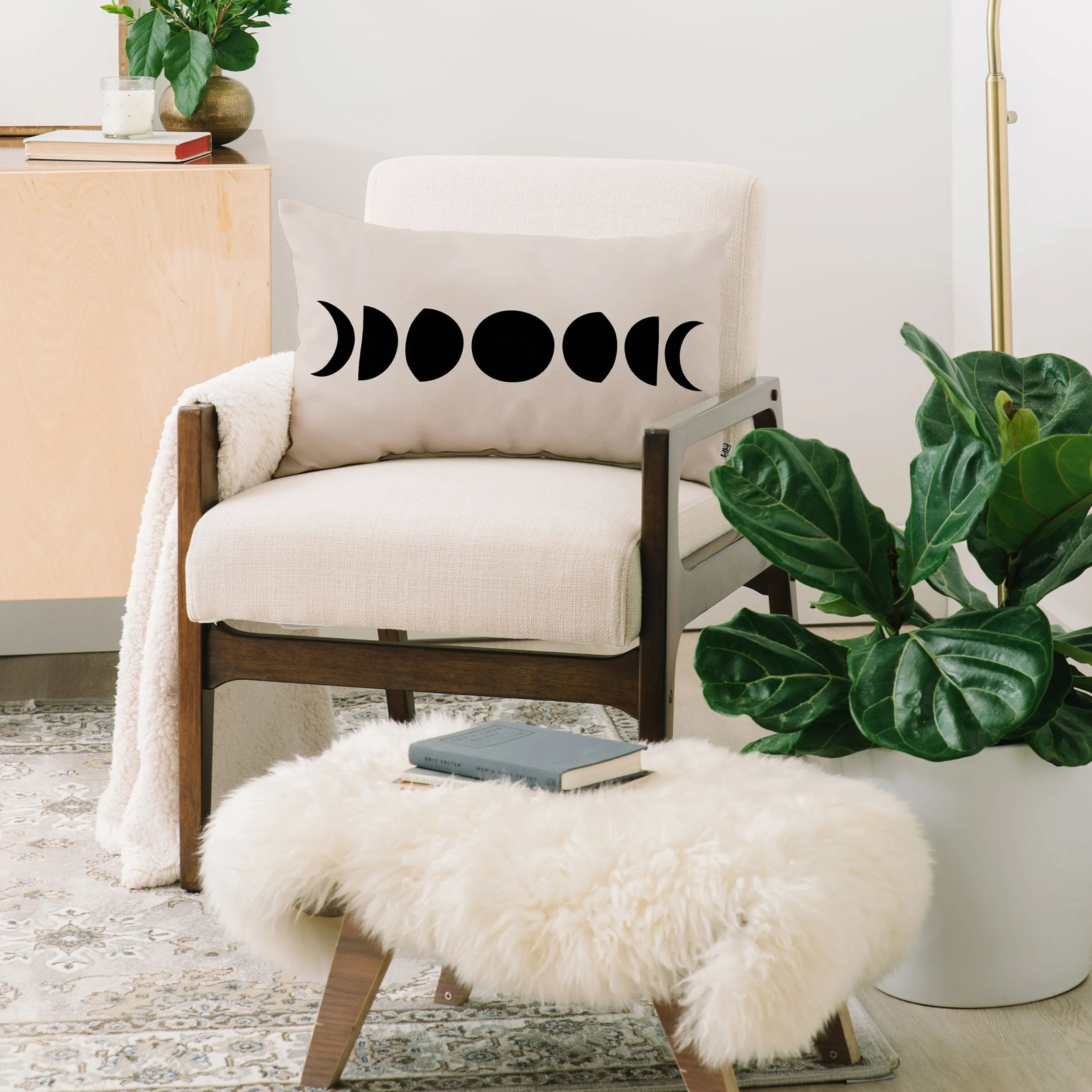 MINIMAL MOON PHASES WHITE