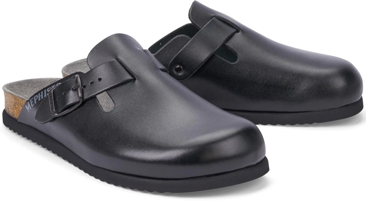 'Nathan' men's clog sandal - black