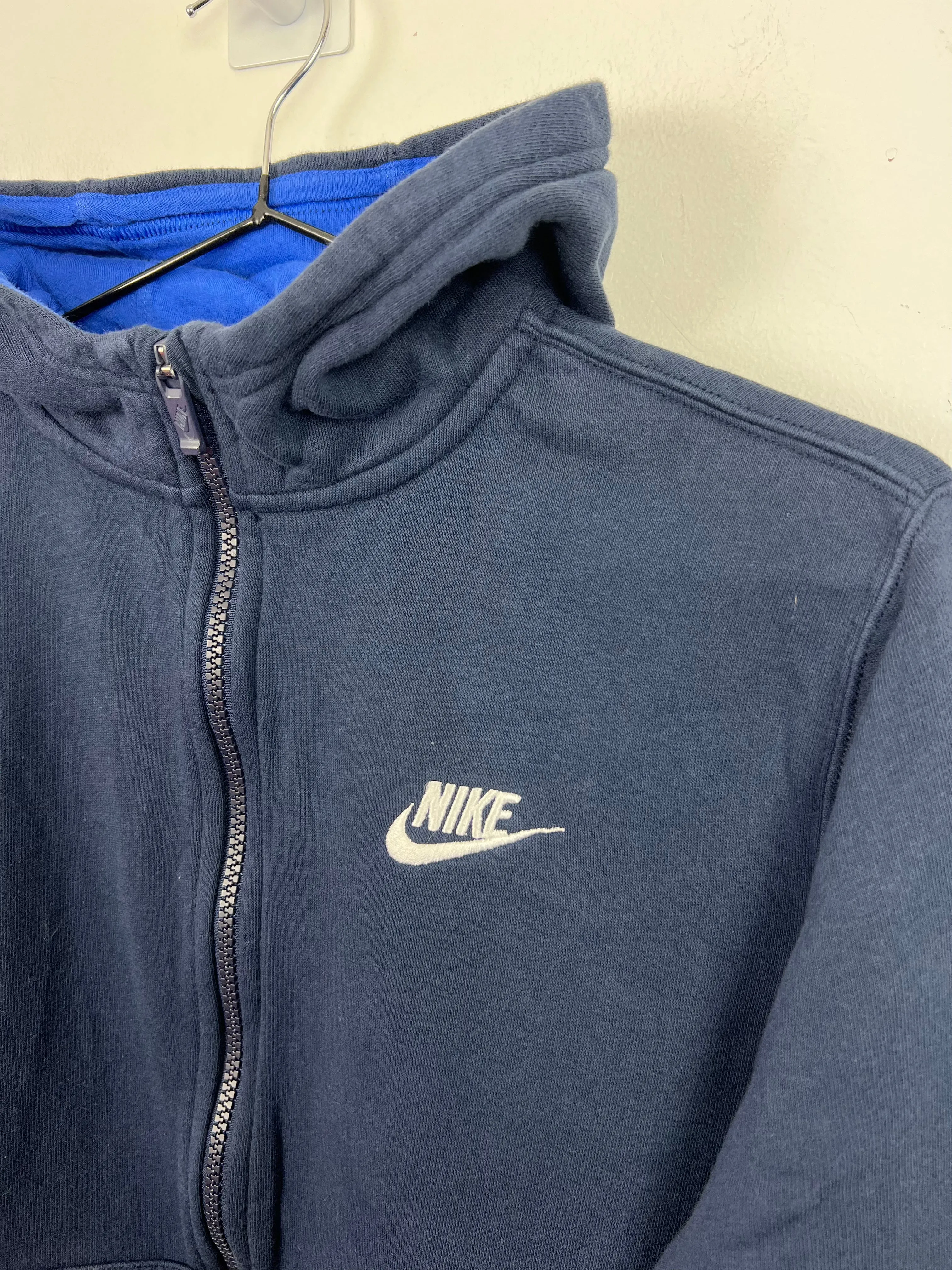 Nike Club Navy zip up hoodie 12-13y (L)