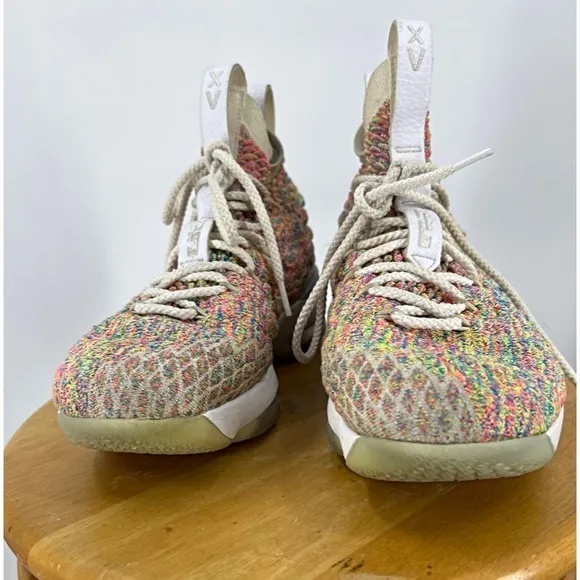 Nike Lebron XV 15 Cereal Fruity Pebbles Size 7Y