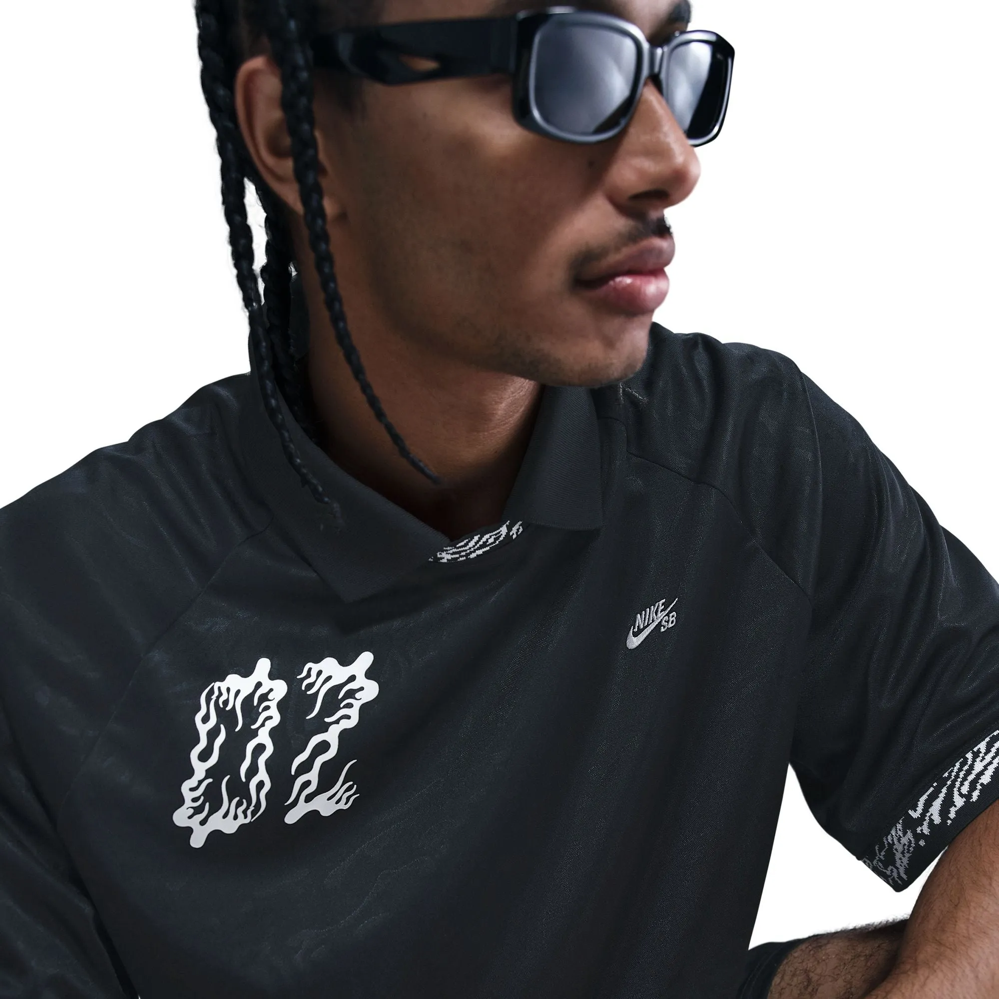 Nike SB Mens Dri-Fit Jacquard Skate Jersey