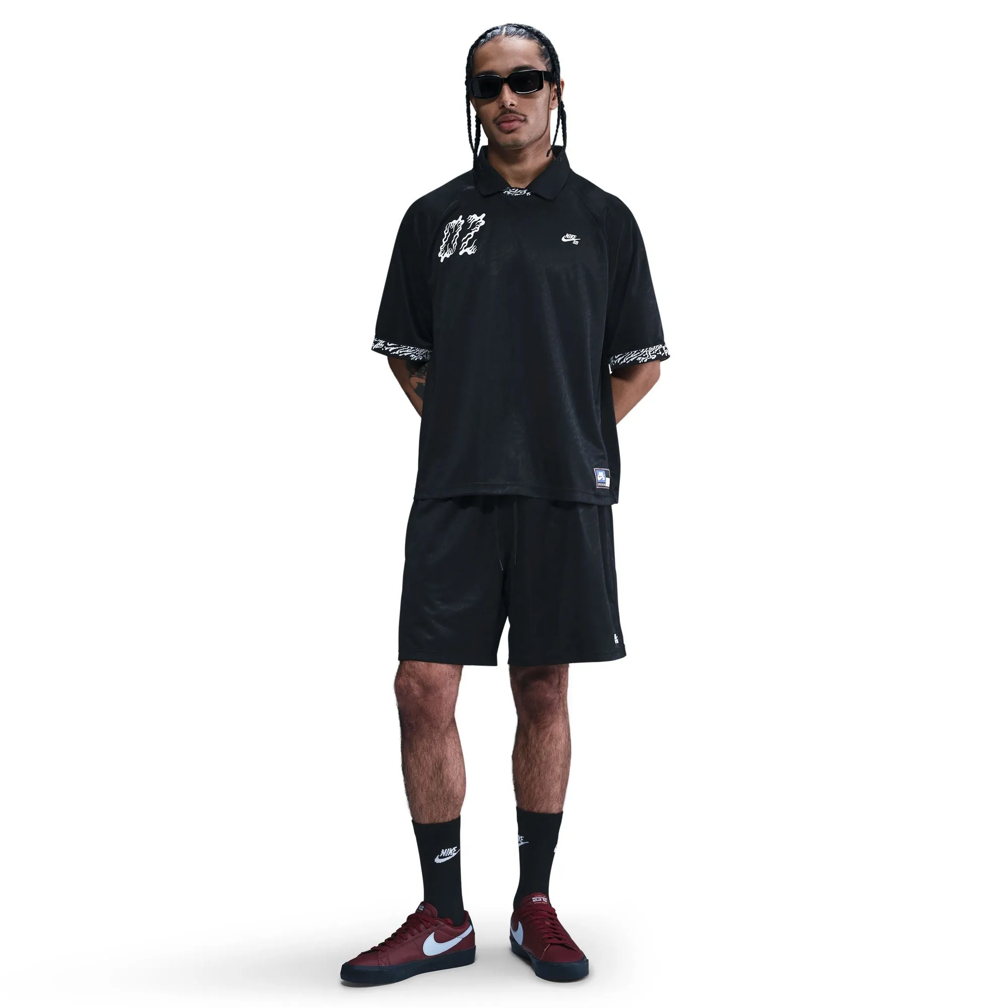 Nike SB Mens Dri-Fit Jacquard Skate Jersey