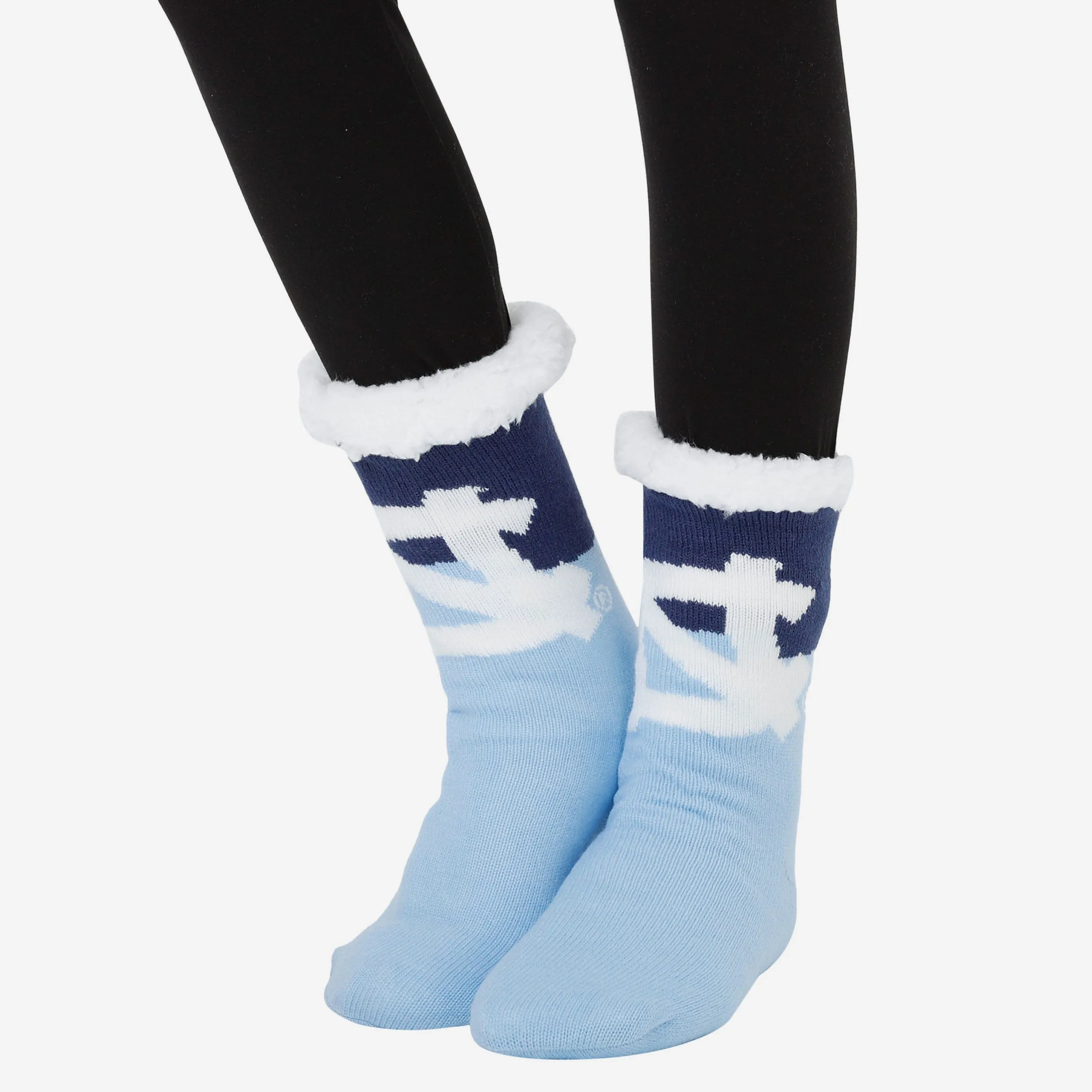 North Carolina Tar Heels Womens Fan Footy 3 Pack Slipper Socks