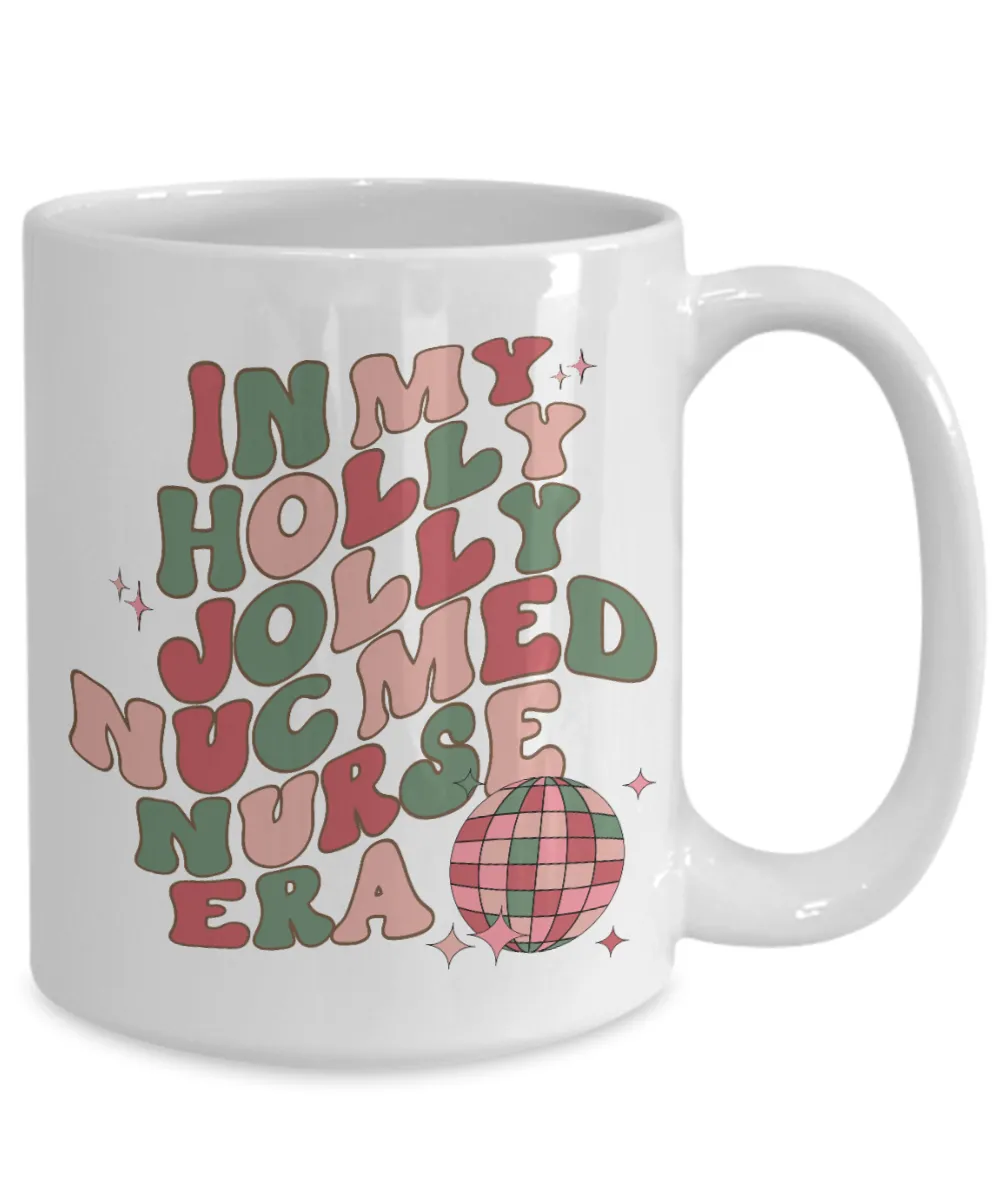 Nuc Med Tech, Radiology, Nuclear Medicine, NM Gift, NMT Gift, NM, Holly Jolly Era Mug Coffee Cup