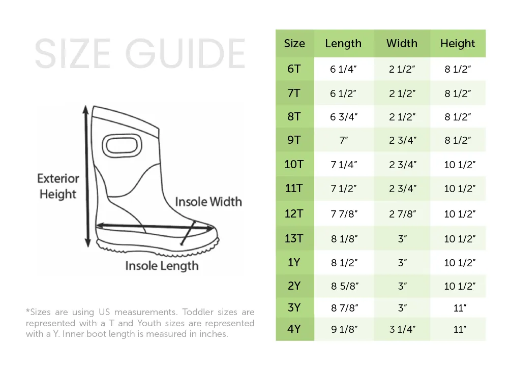 Oaki Kids Neoprene Rain & Snow Boots in Perched Owls