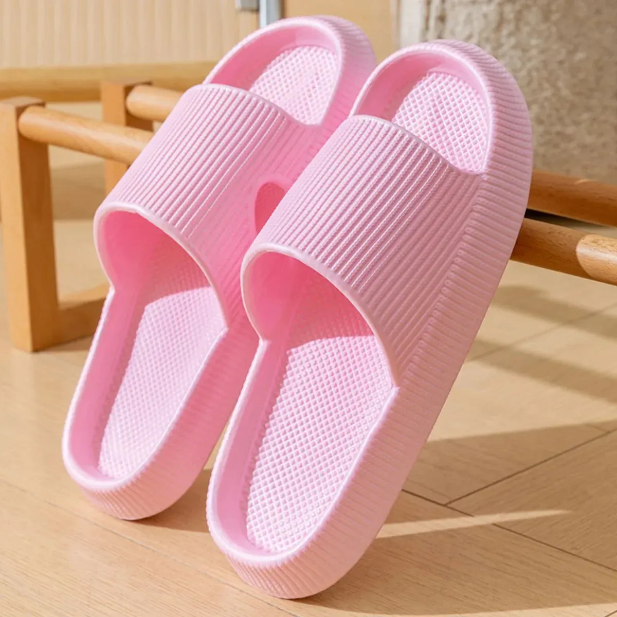Open Toe Platform Slippers