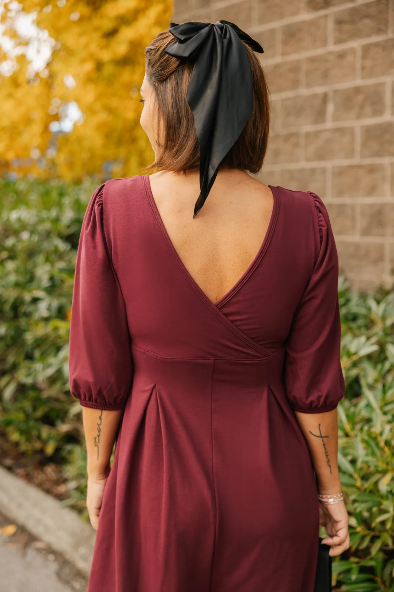 Payton Romper in Bold Burgundy