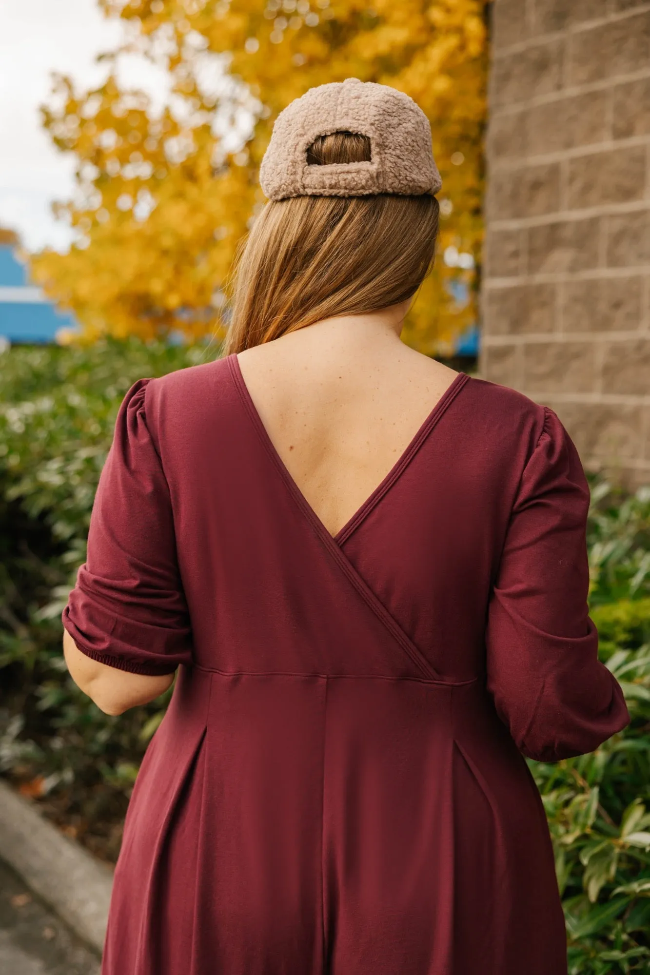 Payton Romper in Bold Burgundy