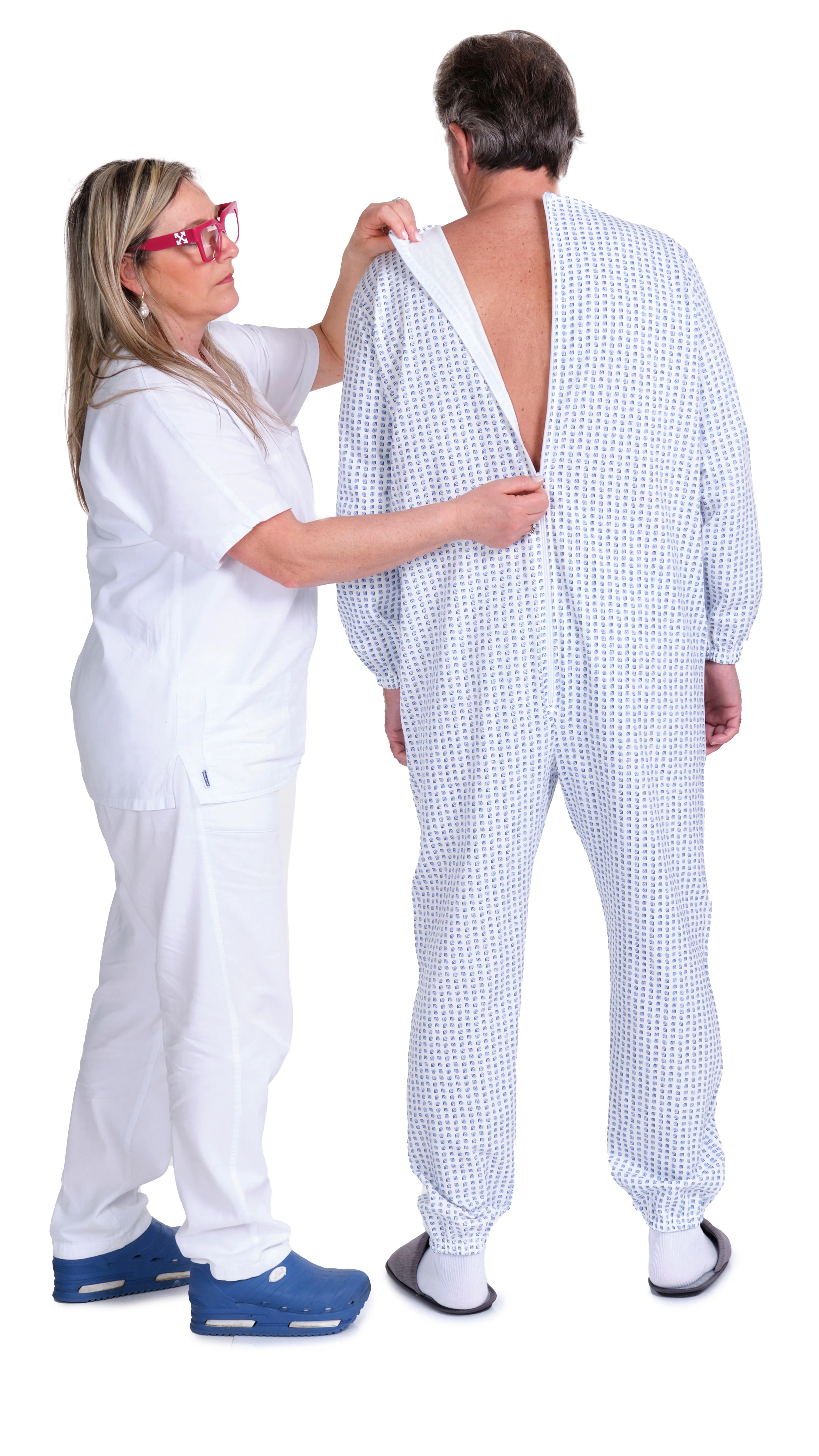 Pigiama Sanitario Manica Lunga Felpato Invernale Unisex colore Unico 100% cotone - 9012-F