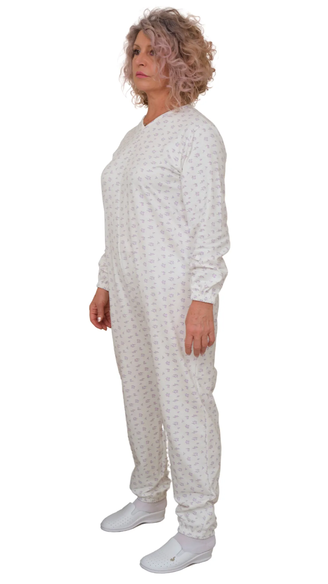 Pigiama Sanitario Manica Lunga Felpato Invernale Unisex colore Unico 100% cotone - 9012-F
