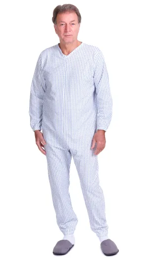 Pigiama Sanitario Manica Lunga Felpato Invernale Unisex colore Unico 100% cotone - 9012-F