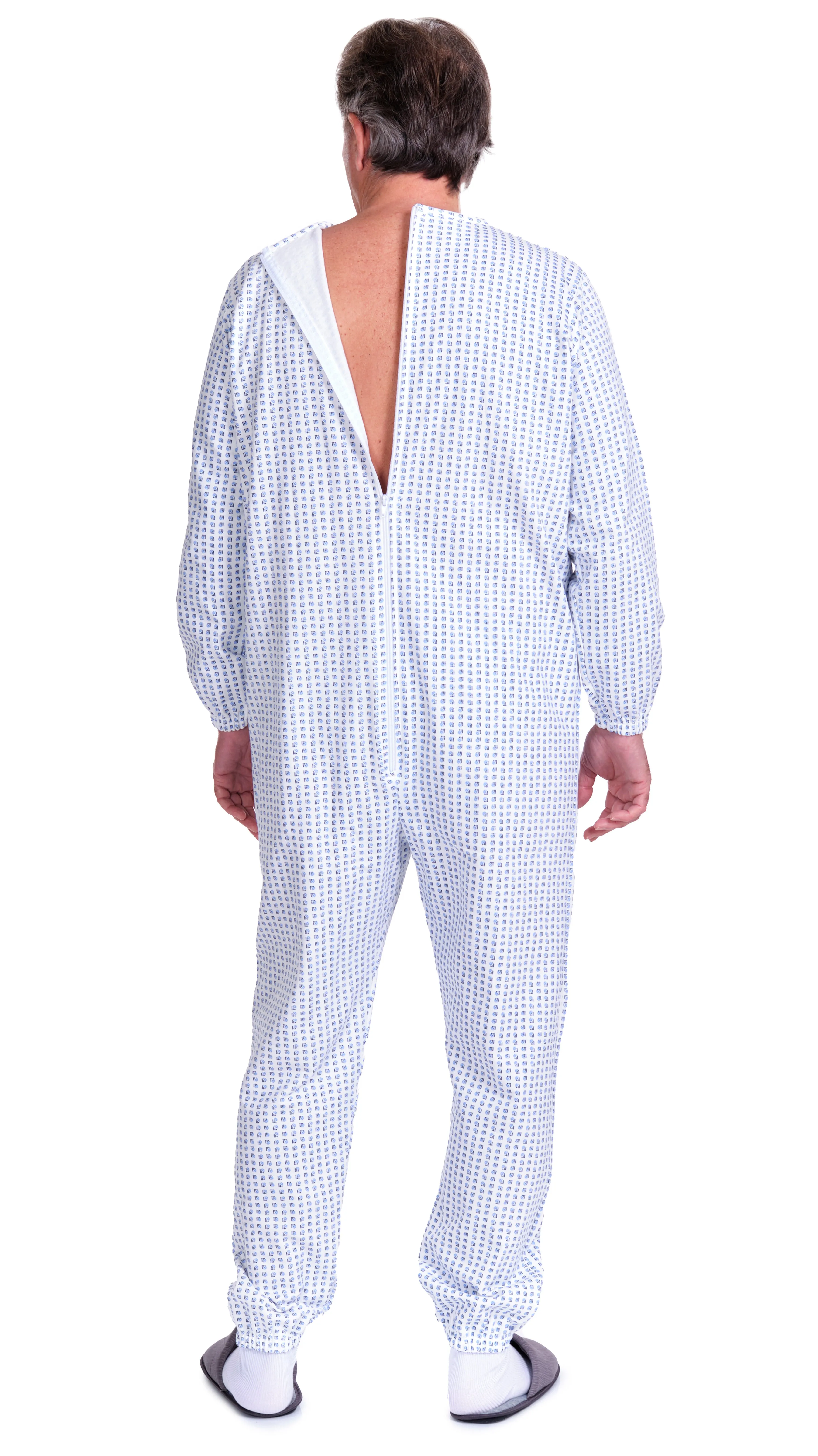 Pigiama Sanitario Manica Lunga Felpato Invernale Unisex colore Unico 100% cotone - 9012-F