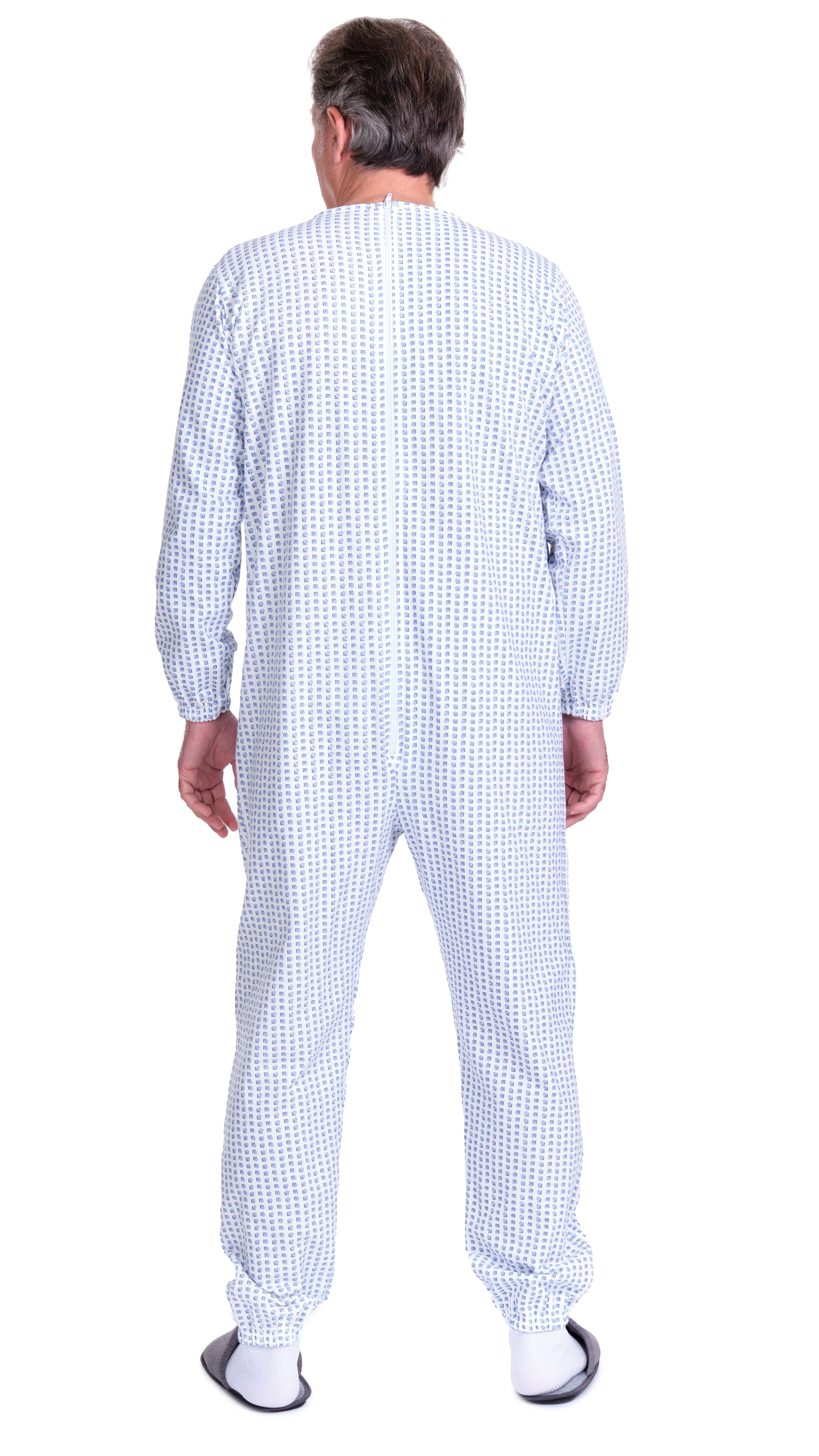 Pigiama Sanitario Manica Lunga Felpato Invernale Unisex colore Unico 100% cotone - 9012-F